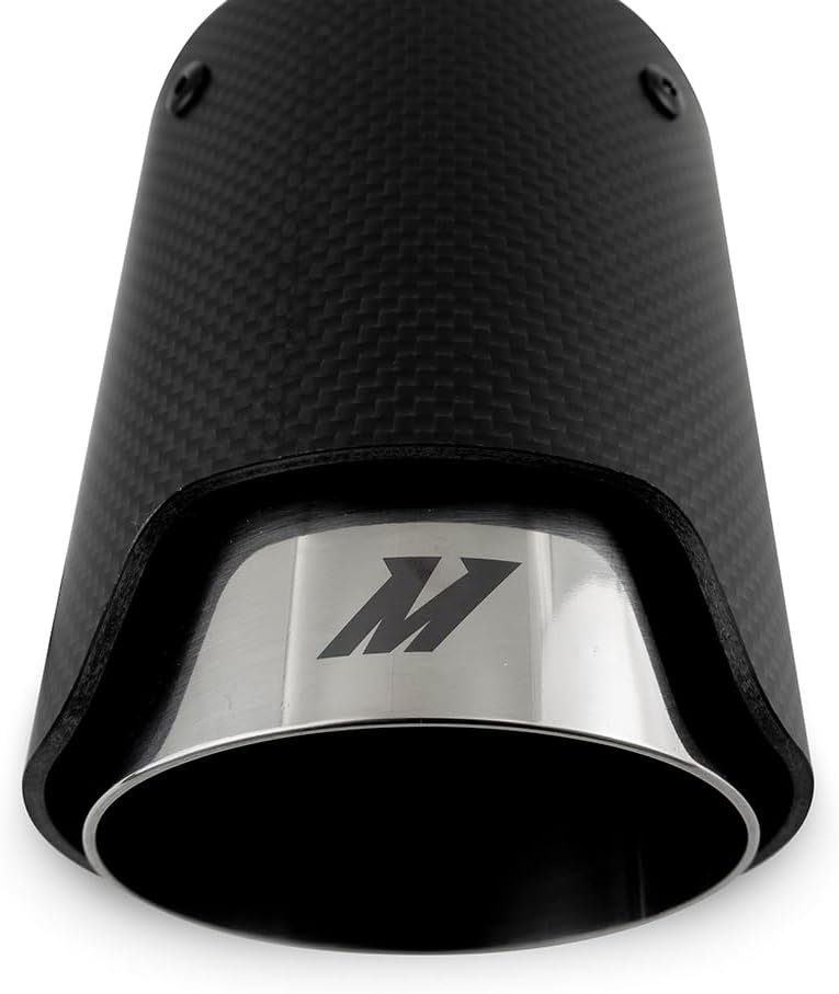 Mishimoto MMEXH-TIP-CF25P Carbon Fiber Exhaust Tip, 2.5", Polished Slip Fit (Like New)