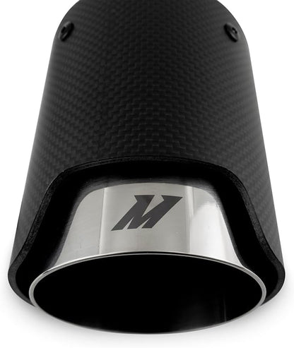 Mishimoto MMEXH-TIP-CF25P Carbon Fiber Exhaust Tip, 2.5", Polished Slip Fit (Like New)