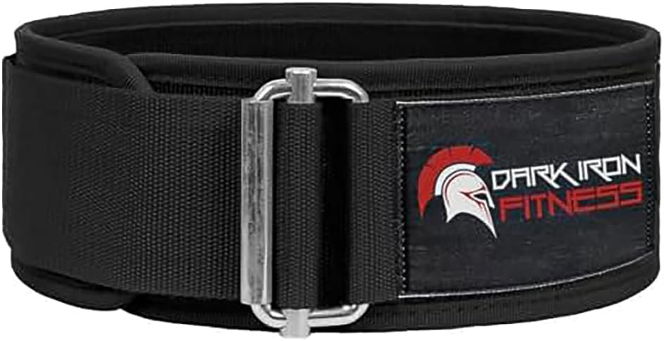 Dark Iron Fitness Self-Locking Weight Lifting Belt for Powerlifting/Squats (Like New)