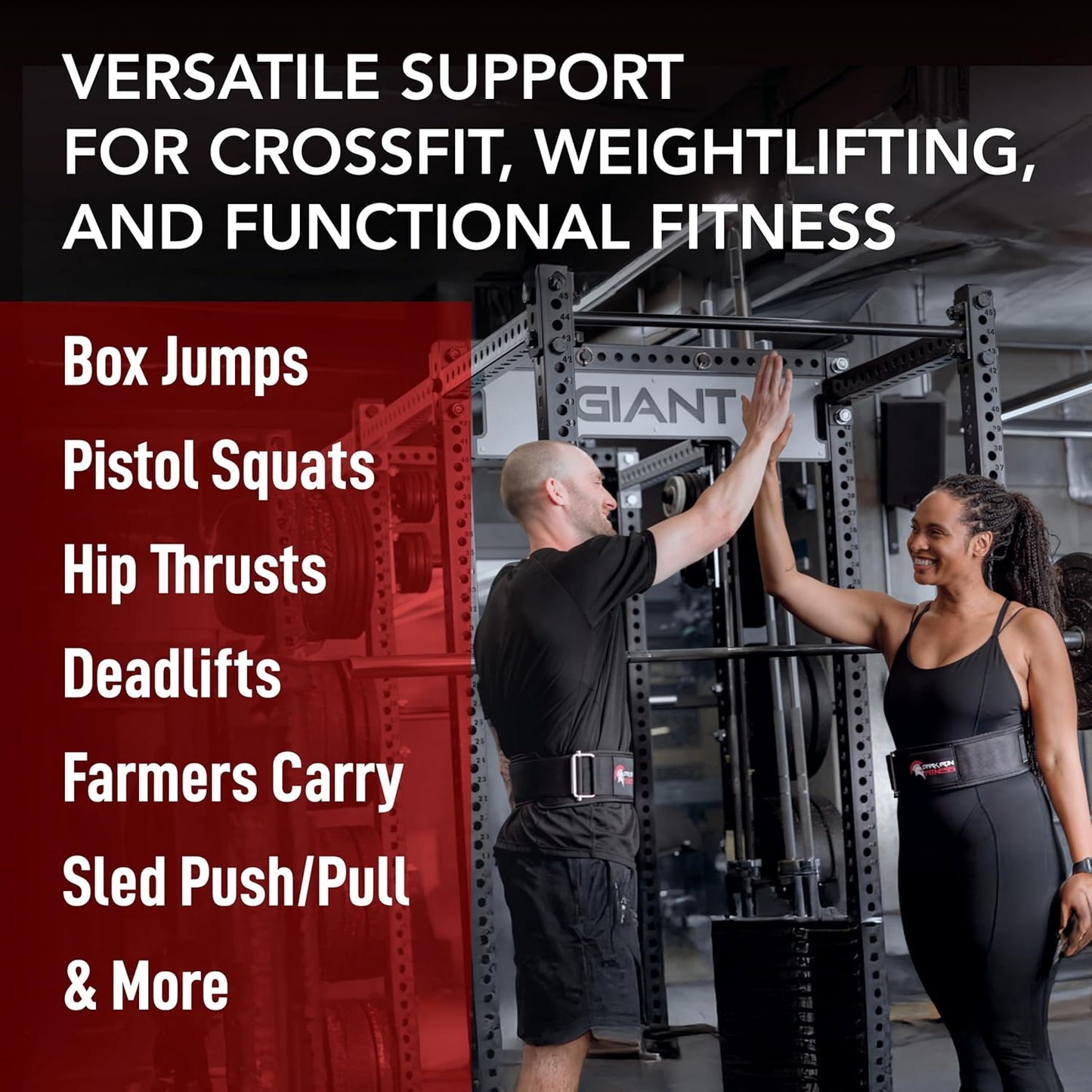 Dark Iron Fitness Self-Locking Padded Weight Lifting Belt for Gym & Training (Like New, No Retail Box)