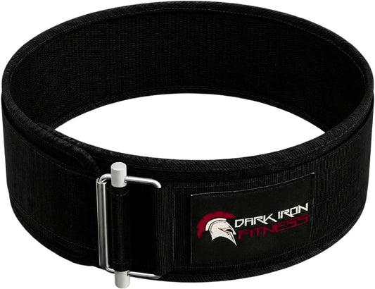 Dark Iron Fitness Nylon Self-Locking Buckle Weightlifting Belt for Men and Women (Used, No Retail Box)