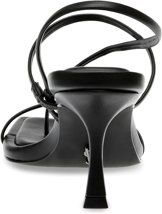 Steve Madden Leather Locke Heeled Sandal for Women, Synthetic Rubber Sole (Used)