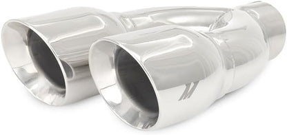 Mishimoto MMEXH-TIP-QY25P Dual-Y Exhaust Tips for Car - Platinum (2.5" & 3.5") (Like New)