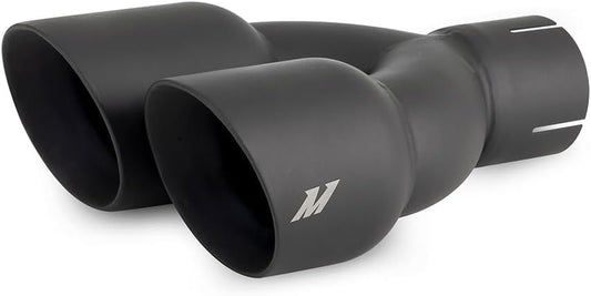 Mishimoto MMEXH-TIP-FSTBK Dual Offset Exhaust Tips, 2.5" Inlet, 3" Outlet, Black (Like New, No Retail Box)