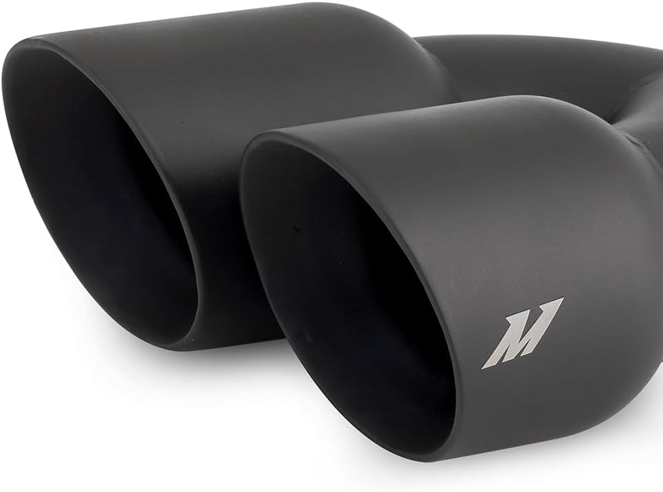 Mishimoto MMEXH-TIP-FSTBK Dual Offset Exhaust Tips, 2.5" Inlet, 3" Outlet, Black (Like New, No Retail Box)