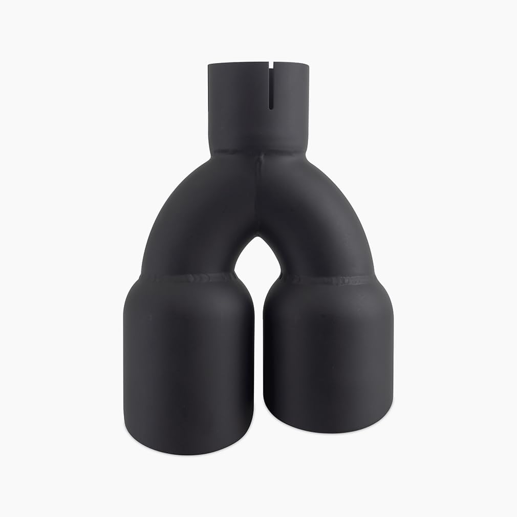 Mishimoto MMEXH-TIP-FSTBK Dual Offset Exhaust Tips, 2.5" Inlet, 3" Outlet, Black (Like New, No Retail Box)