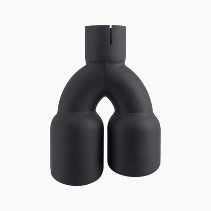 Mishimoto MMEXH-TIP-FSTBK Dual Offset Exhaust Tips, 2.5" Inlet, 3" Outlet, Black (Like New, No Retail Box)