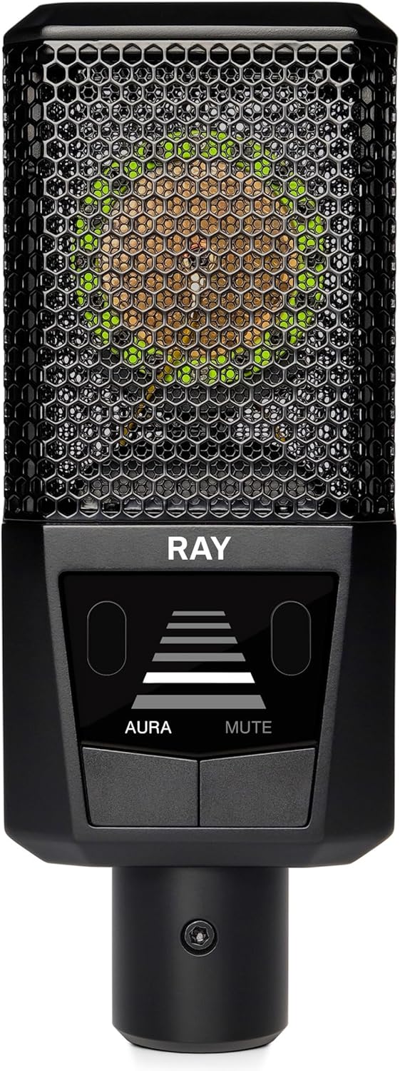 Lewitt RAY AURA Tech Condenser Large-Diaphragm Microphone Fit for Camera - Black (Like New)