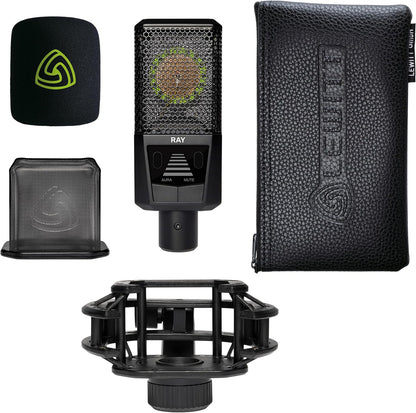 Lewitt RAY AURA Tech Condenser Large-Diaphragm Microphone Fit for Camera - Black (Like New)