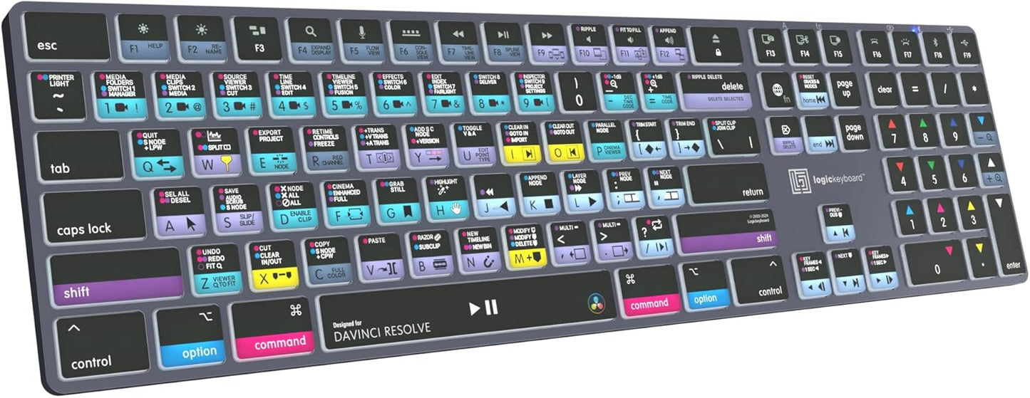 Logickeyboard Lkb-Resb-Tm-Us Titan Battery Powered Wireless Computer Keyboard (Used)