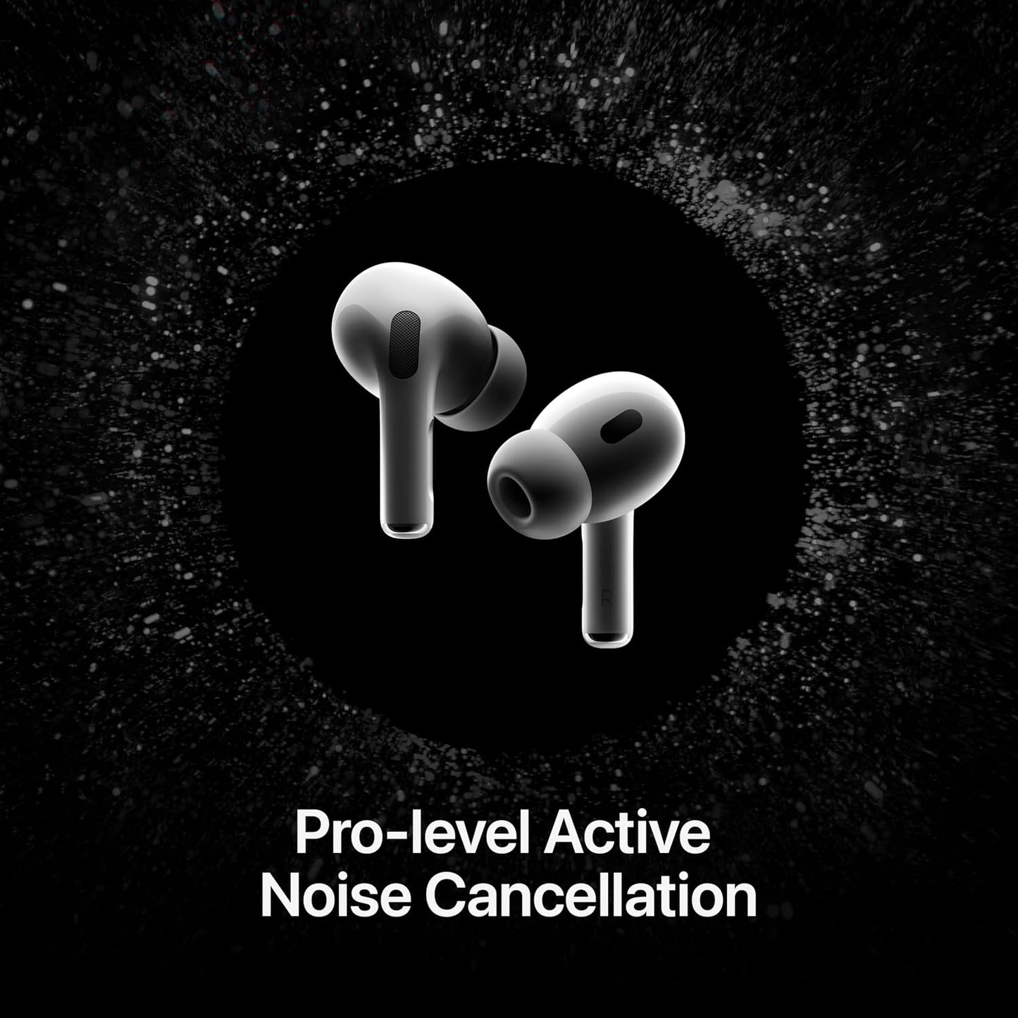 Apple MTJV3LL/A AirPods Pro 2 Waterproof Wireless Earbuds w/ ANC, 24 ohm - White (New)