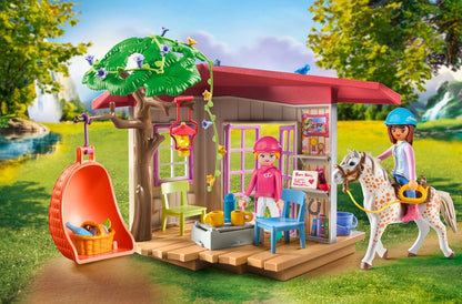 Playmobil 71638 Relaxation Area Toy Set with Riders for Ages 5+ Years, 63 Pieces (Like New)