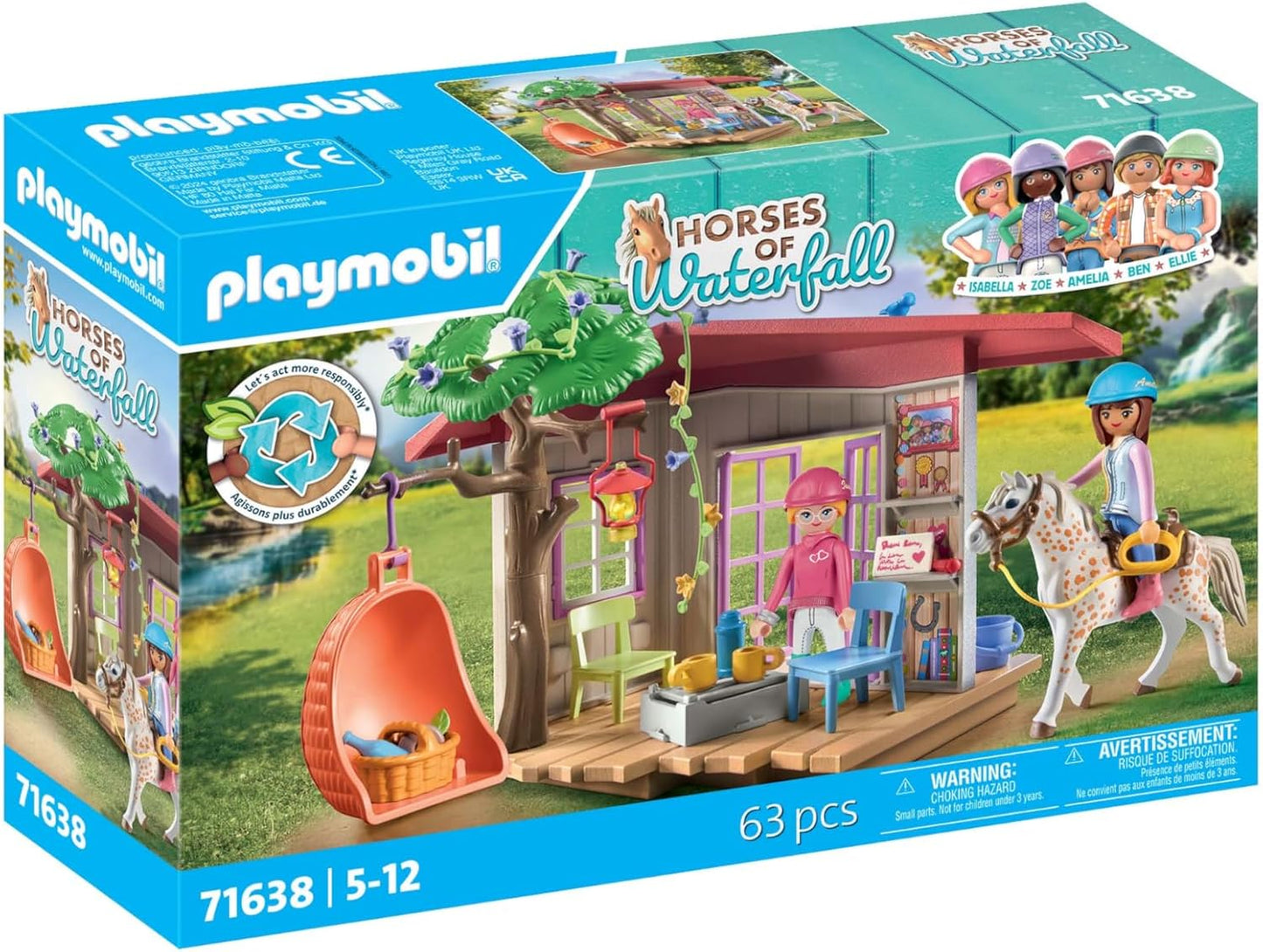 Playmobil 71638 Relaxation Area Toy Set with Riders for Ages 5+ Years, 63 Pieces (Like New)