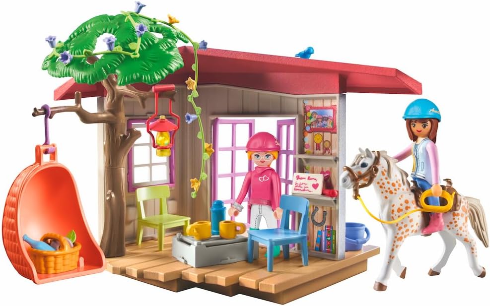 Playmobil 71638 Relaxation Area Toy Set with Riders for Ages 5+ Years, 63 Pieces (Like New)