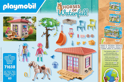 Playmobil 71638 Relaxation Area Toy Set with Riders for Ages 5+ Years, 63 Pieces (Like New)