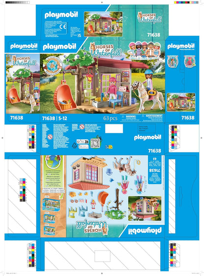 Playmobil 71638 Relaxation Area Toy Set with Riders for Ages 5+ Years, 63 Pieces (Like New)
