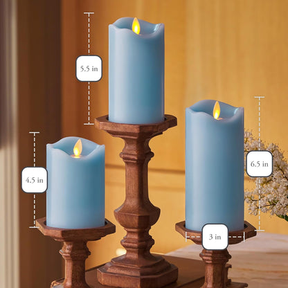 Matchless Lightweight Moving Flame Indoor Flameless LED Battery Candle for Decor (Like New)
