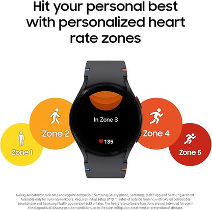 Samsung Galaxy Watch FE 40mm Bluetooth AI Smartwatch w/Fitnes Tracker, Black (Used)