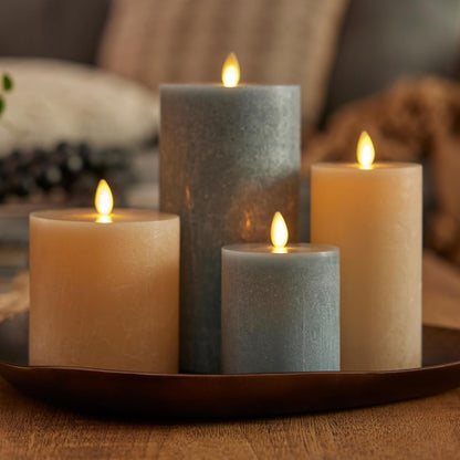 Luminara Seaglass Moving Flame Rechargeable Flameless Indoor LED Candle, Type-C (Like New)