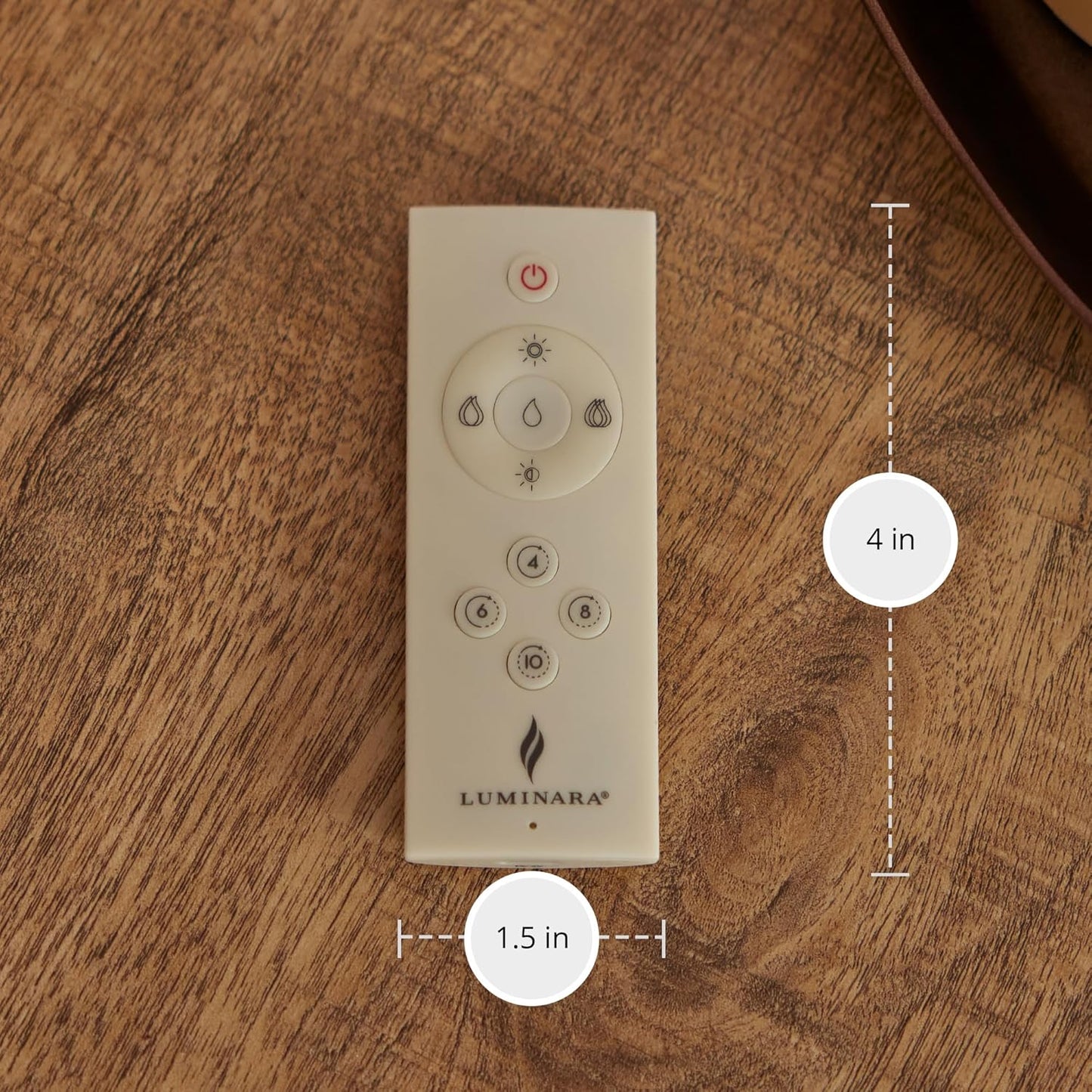 Luminara Rechargeable Infrared Remote Control On/Off for Flameless Candle, Ivory (Used)
