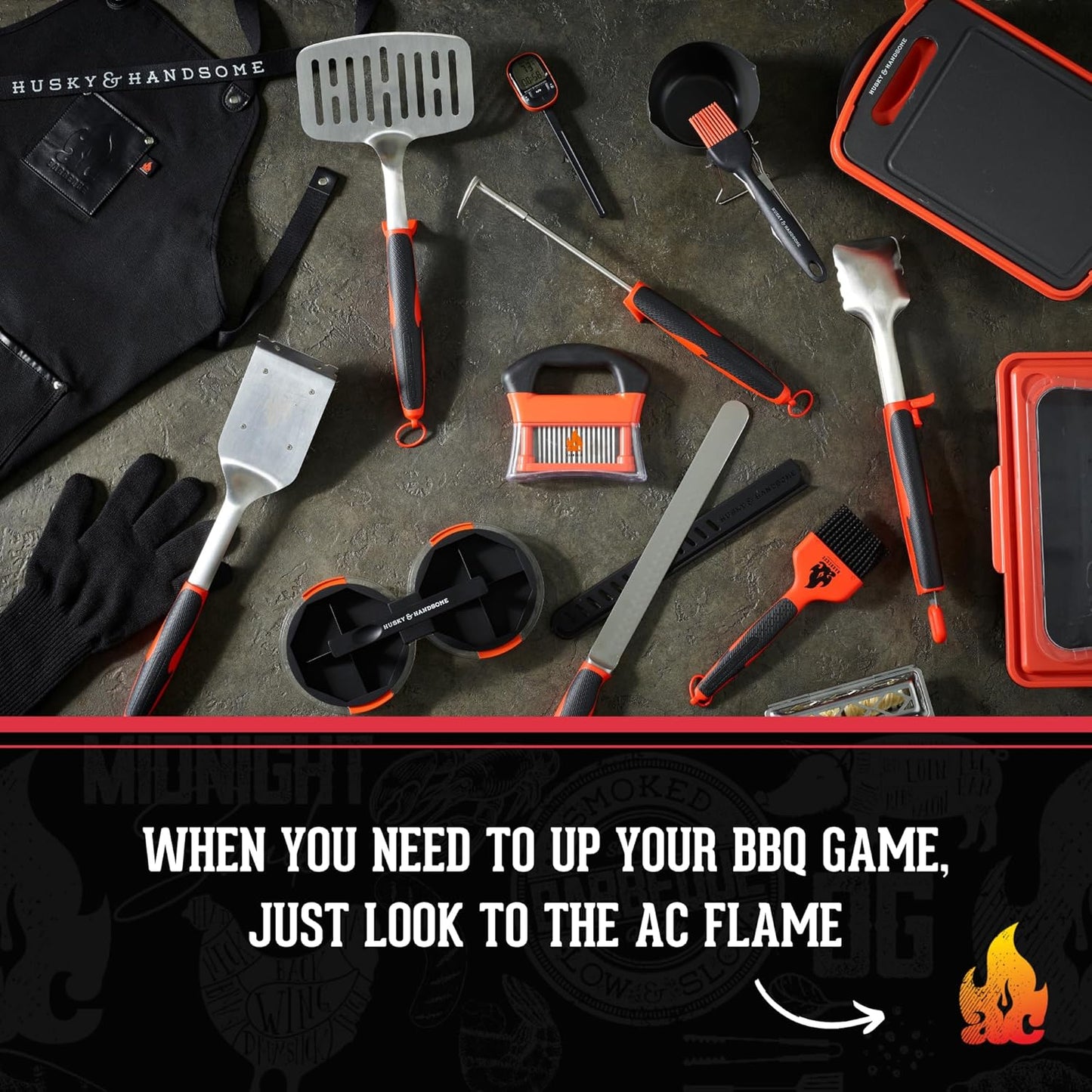 Ac Bbq, Llc Plastic Barbeque Oversized Spatula w/ Bottle Opener - Black & Orange (Like New)