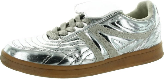 Steve Madden MADR06S1 Women's Lace-Up Madrid Sneaker, Synthetic Rubber Sole (Like New)