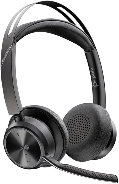 Poly Voyager Focus 2 Over-Ear Headset w/ ANC System for PC, Mobile Phone - Black (New)
