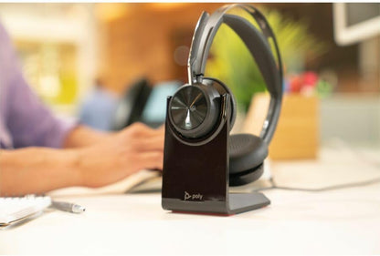 Poly Voyager Focus 2 Over-Ear Headset w/ ANC System for PC, Mobile Phone - Black (New)