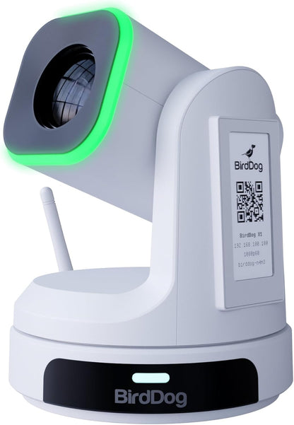 BirdDog X1 Advanced 1080p PTZ Camera with Full HD NDI|HX3 20x Zoom - White (Like New)
