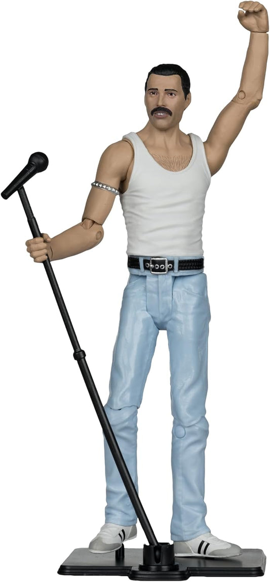 McFarlane Toys Music Maniacs Rock Freddie Mercury 6in Action Figure - 14+ Years (New, Damaged Retail Box)