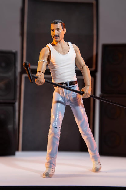 McFarlane Toys Music Maniacs Rock Freddie Mercury 6in Action Figure - 14+ Years (New, Damaged Retail Box)