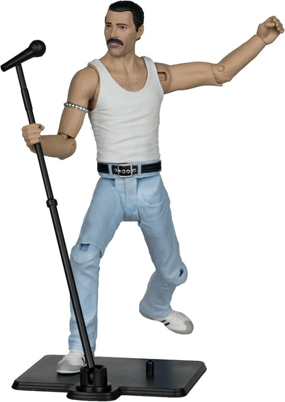 McFarlane Toys Music Maniacs Rock Freddie Mercury 6in Action Figure - 14+ Years (New, Damaged Retail Box)