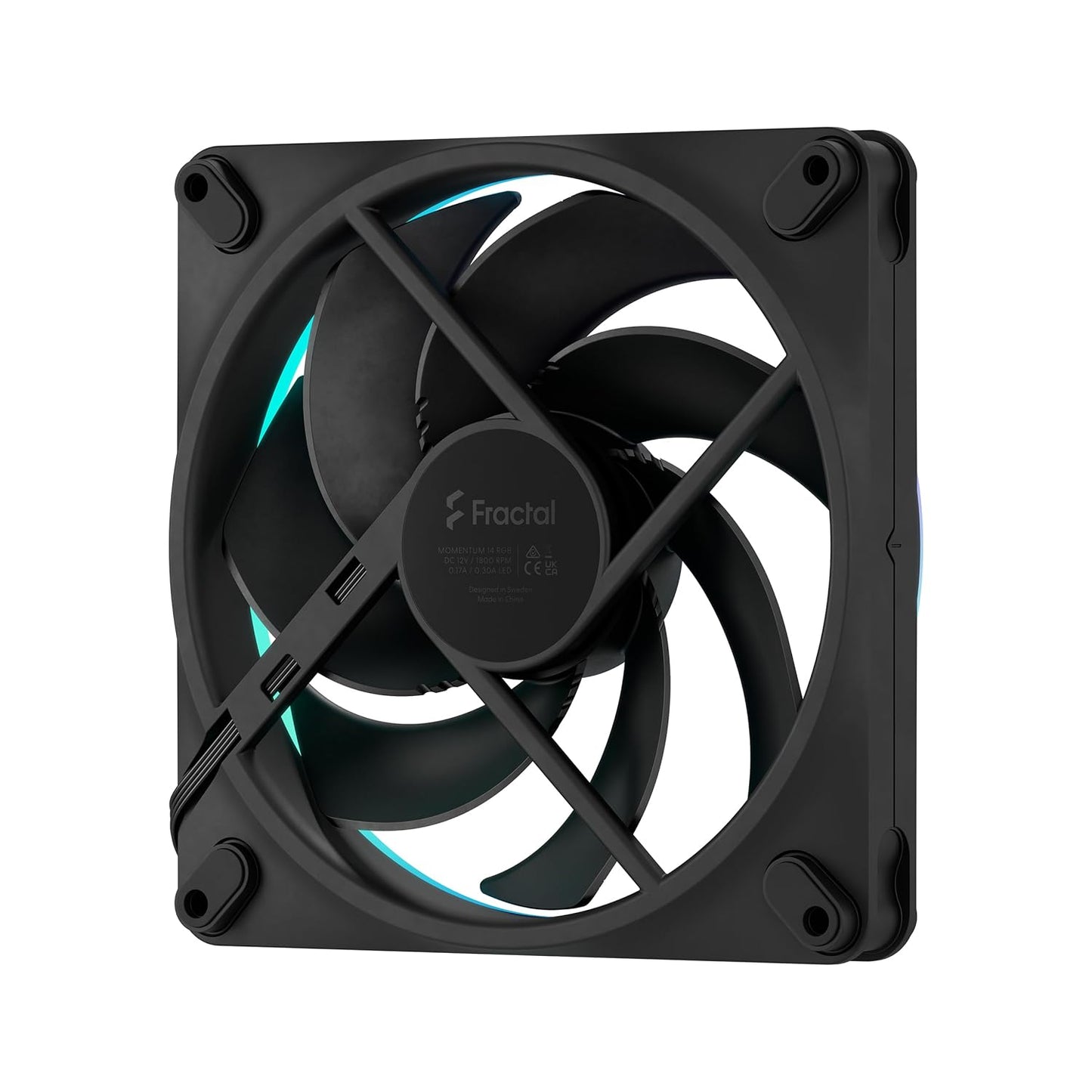 Fractal Design Momentum 3-Pin PC Case Fan with Liquid Crystal Polymer LCP Blade (Like New)