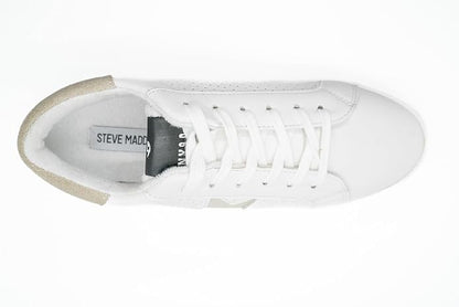 Steve Madden Starling Lace-Up Sneaker for Women, Synthetic Rubber Sole & Lining (Used)