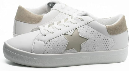 Steve Madden Starling Lace-Up Sneaker for Women, Synthetic Rubber Sole & Lining (Used)