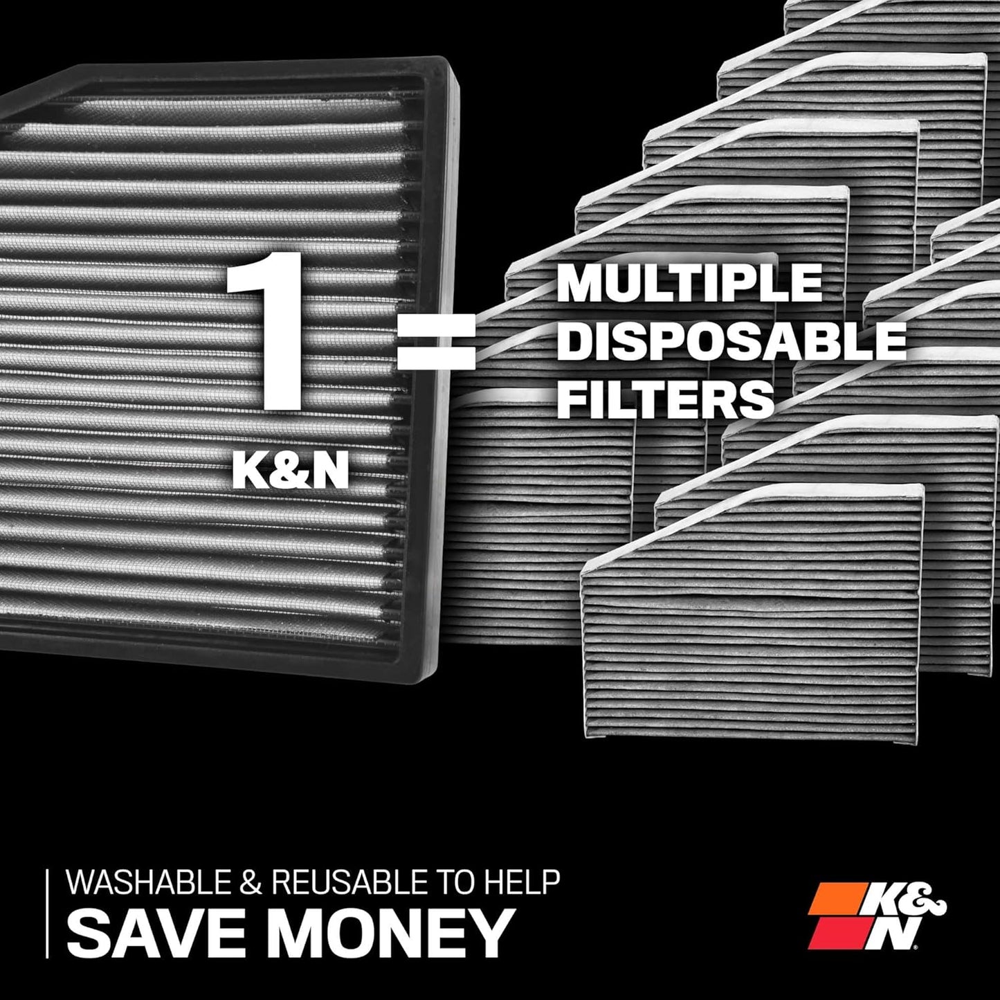 K&N VF2084 Washable Cabin Air Filter for Subaru Crosstrek Forester WRX Premium (Like New)
