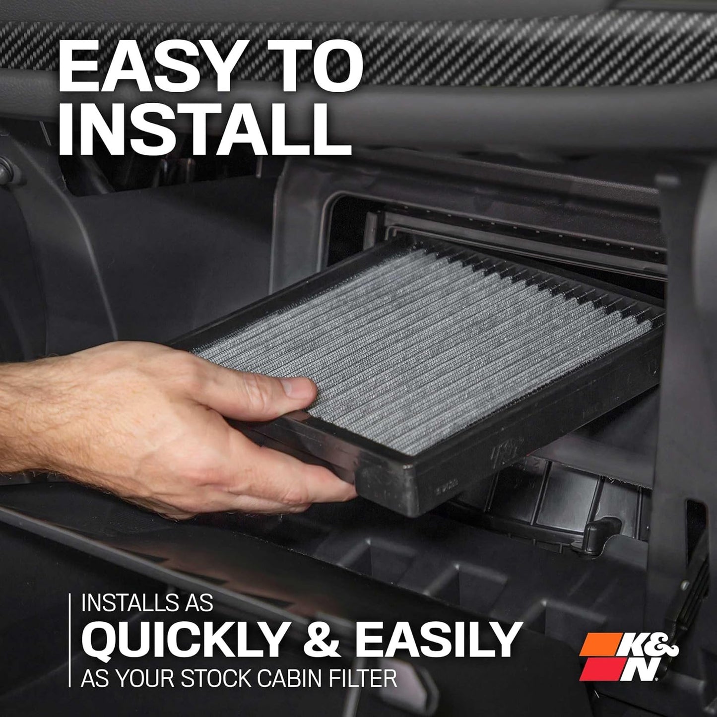 K&N VF2084 Washable Cabin Air Filter for Subaru Crosstrek Forester WRX Premium (Like New)