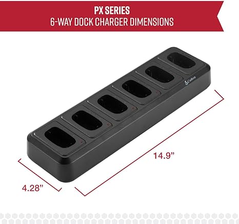 Cobra PX 6-Way Walkie Talkie Charger Dock Station USB Powered for PX650 Series (Like New)