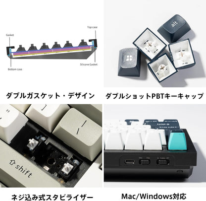 Keychron Q6M-M3 Max Wireless RGB Mechanical Keyboard, Hot-Swap, Aluminum Frame (Used)