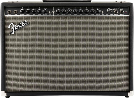 Fender Champion II Channels 100 Watts Guitar Amp, 15 Built-In Effects - Black (Like New)