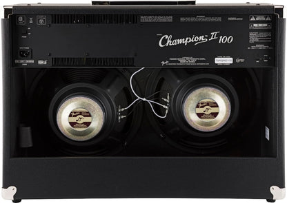 Fender Champion II Channels 100 Watts Guitar Amp, 15 Built-In Effects - Black (Like New)
