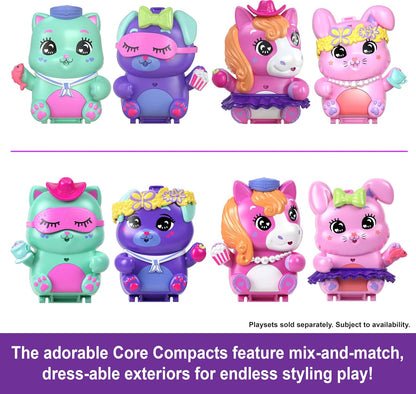 Polly Pocket Jcr37 Dolls and Playset Travel Toy w/ 1 Micro Doll for Kid - 16 pcs (Like New)