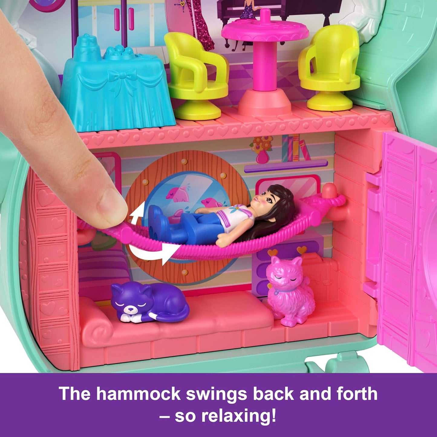 Polly Pocket Jcr37 Dolls and Playset Travel Toy w/ 1 Micro Doll for Kid - 16 pcs (Like New)