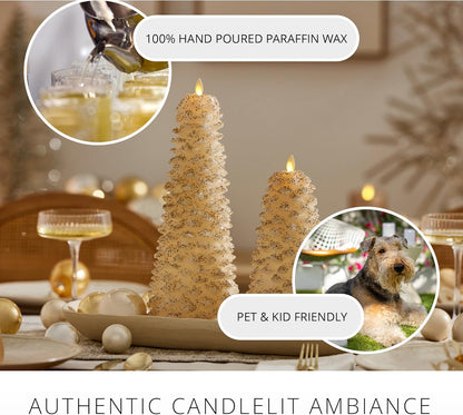 Luminara Flameless Portable Christmas North Tree Indoor LED Candle for Decor (Used)