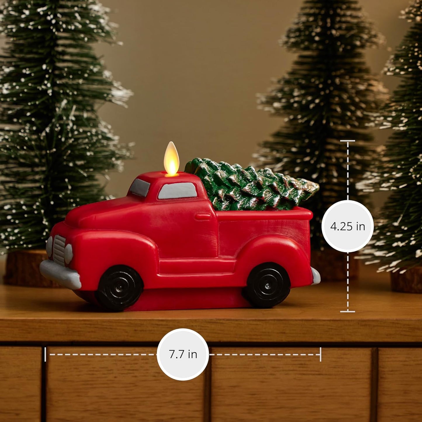 Luminara Flameless Holiday Battery Operated Moving Flame Indoor LED Candle (Like New)