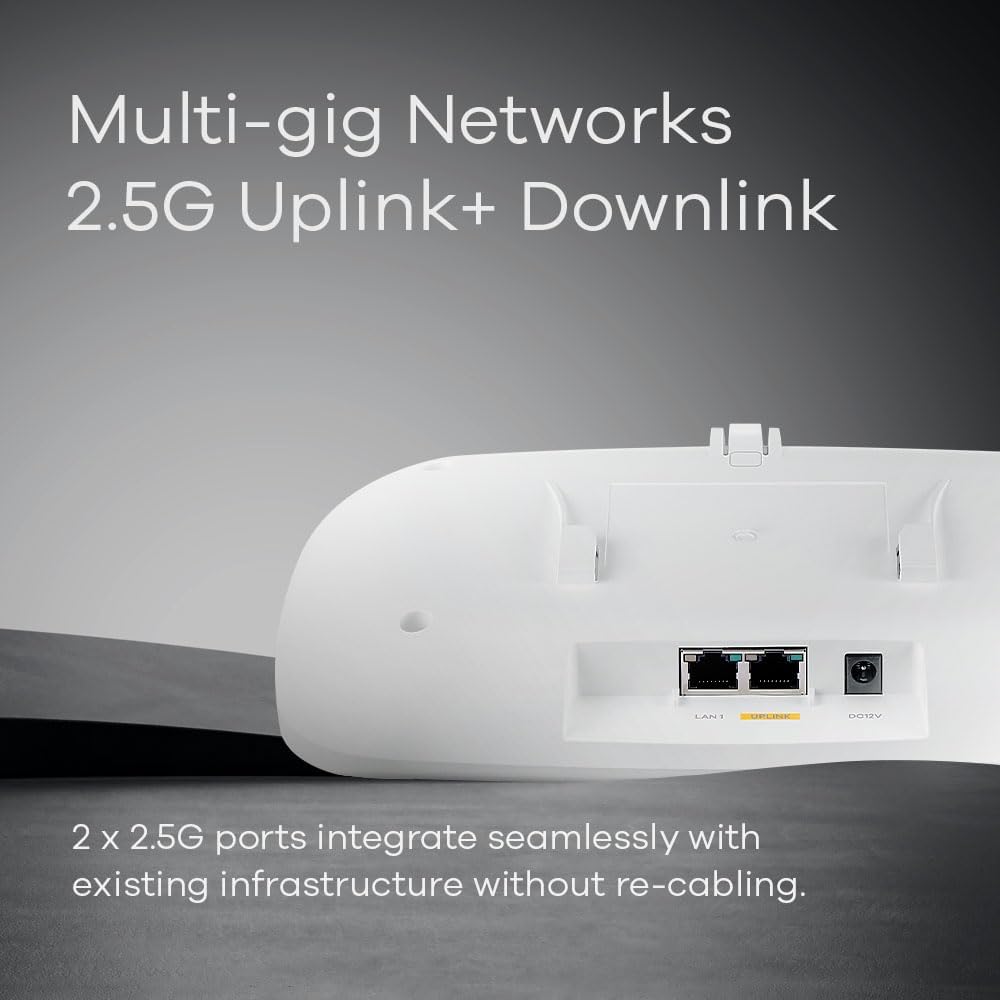 ZYXEL NebulaFlex Pro Tri-Band POE+ Wireless Access Point, 24-Port, 5 Gbps (Used)