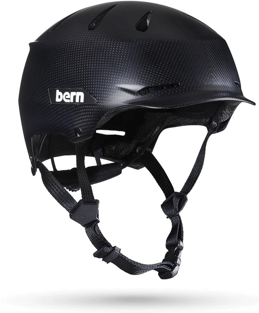 Bern Hendrix Adult Bicycle Helmet for Men/Women, Carbon Semi-Gloss Black - Large (Like New)