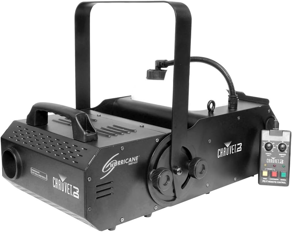 Liquid Audio Chauvet Adjustable Fog Machine Bundle with Pig Hog Lighting Cable (Like New)