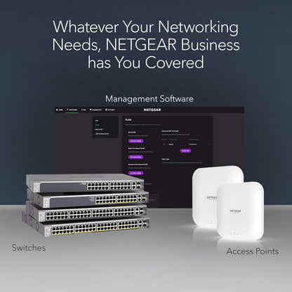 NETGEAR 24-Port Gigabit Ethernet Smart Switch for Desktop/Rackmount, 240-V, Gray (Like New)