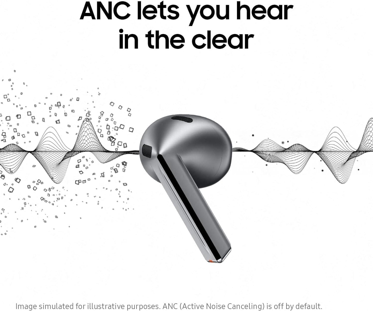 Samsung Galaxy Buds 3 AI True Wireless Active Noise Cancelling Earbuds - Silver (New)